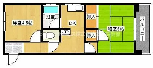 第一大朋マンション【303号室】の間取り