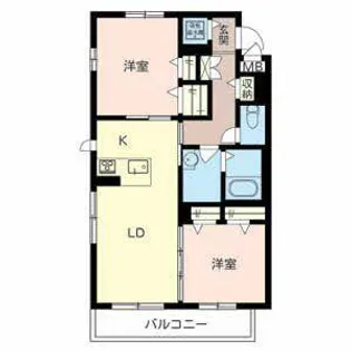 ブランシュール 泉【2階】の間取り