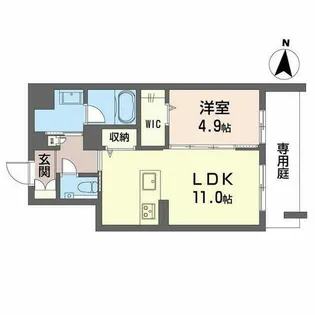 プレシャスレジデンス丸の内【0106号室】の間取り