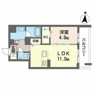 プレシャスレジデンス丸の内【0206号室】の間取り