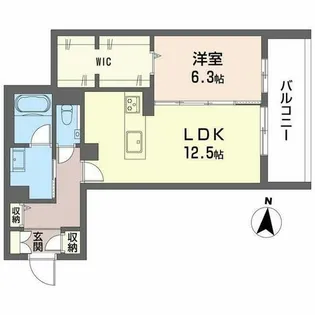 プレシャスレジデンス丸の内【0205号室】の間取り