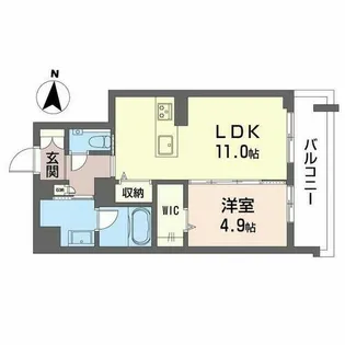 プレシャスレジデンス丸の内【0207号室】の間取り