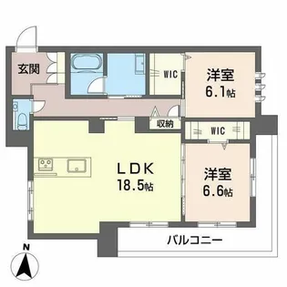 プレシャスレジデンス丸の内【0308号室】の間取り