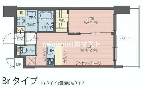プレジオ大正【8階】の間取り