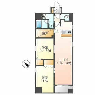ポルタニグラ千代田【10階】の間取り