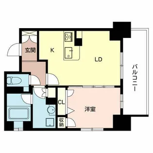 プロムナード南堀江【0501号室】の間取り