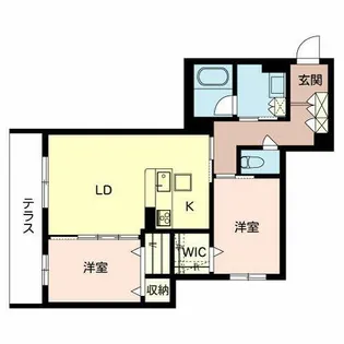 アガヴェ アスール【0105号室】の間取り
