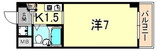 トレビアンコート【2階】の間取り