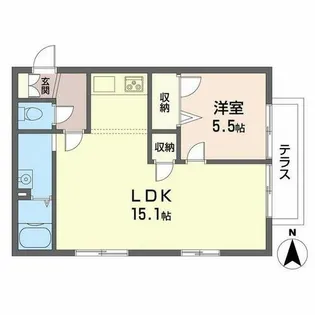 シャルマンハイツ魚崎II【0103号室】の間取り