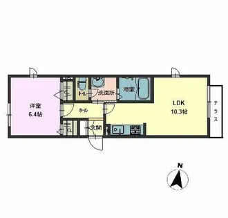 サンハイム桑津【0101号室】の間取り