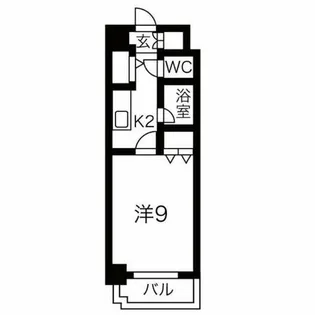 エレガンス円山【401号室】の間取り