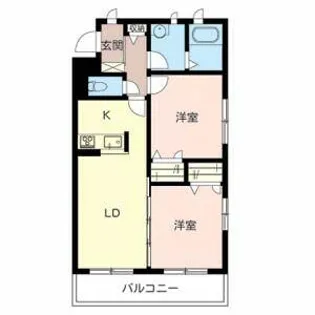 麗風苑【0202号室】の間取り