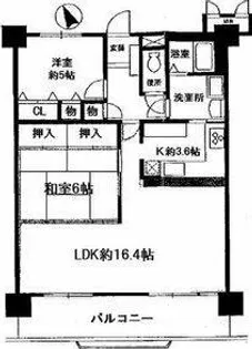 スペリアシティ名南アネックス1【6階】の間取り