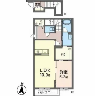 シャーメゾン 蒼(あおい)【2階】の間取り