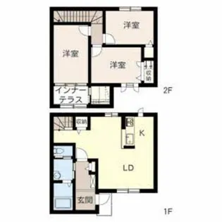 キャトルセゾン【1階】の間取り