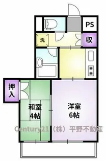 フラワーガーデン【204号室】の間取り