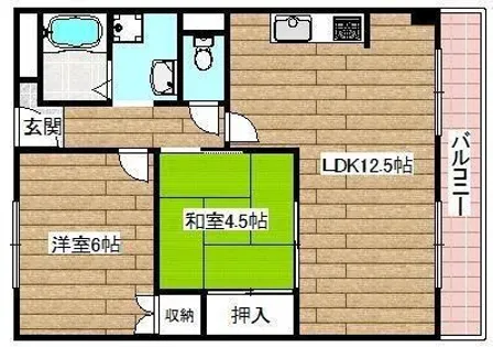 第二田中マンション【2階】の間取り