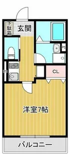プルミエール神戸【104号室】の間取り