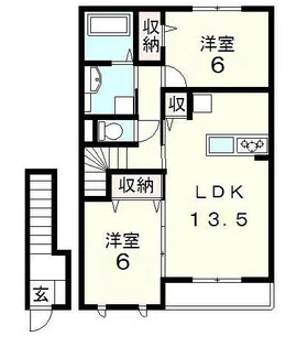 ピュアI・G【2階】の間取り