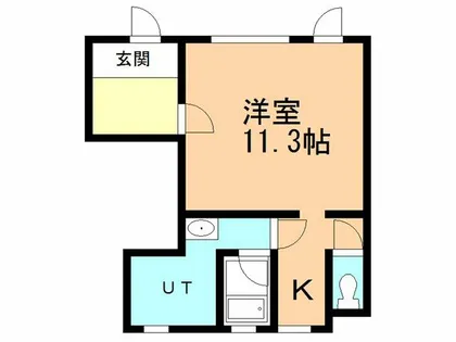 山谷マンション【1F号室】の間取り