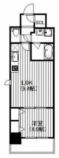 セイル淀屋橋【4階】の間取り