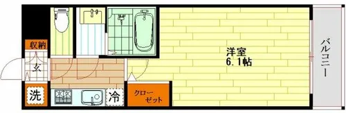 JMFレジデンス都島【12階】の間取り