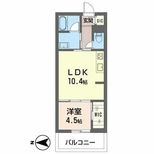 ShaMaison ForestaII【0403号室】の間取り