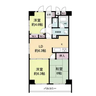 グランドゥ―ル太秦【7階】の間取り