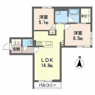 シャーメゾン英和【0201号室】の間取り