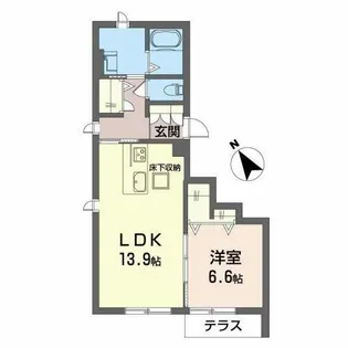 シャーメゾンフェリーチェTOMO【0103号室】の間取り