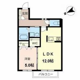 シティハウス住吉【0201号室】の間取り