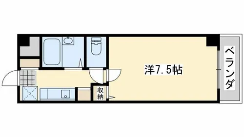 ロジュマン泉佐野【6階】の間取り