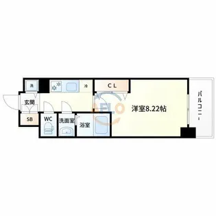 Luxe新大阪SOUTH【1階】の間取り