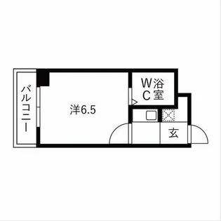 プレズ名古屋鶴舞【4B号室】の間取り