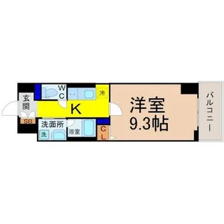 パルファン ドゥ ジョア【3階】の間取り