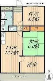 明幸ハイツ【2階】の間取り