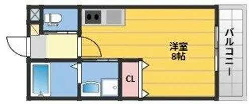 Aimer針摺南【1階】の間取り