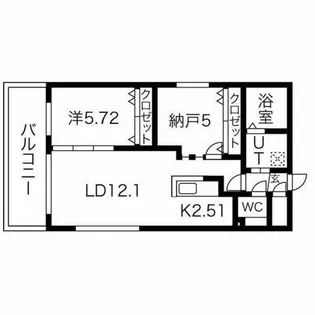フォレストヒルズN36【4階】の間取り