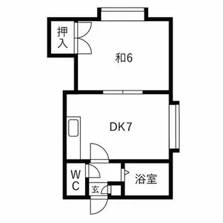 フロスティ発寒A【205号室】の間取り