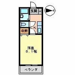 リバーサイドタカセ【4階】の間取り
