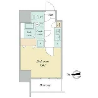 エスプレイス鶴舞ガーデンテラス【2階】の間取り