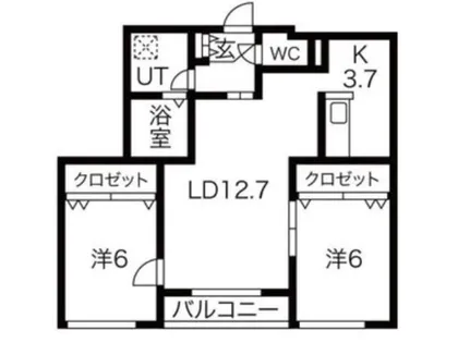 Felix中の島【1階】の間取り
