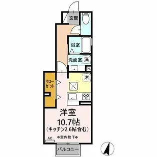 メゾン・マリオット【101号室】の間取り