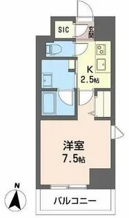 ロイヤルパークヒルズうめきた【6階】の間取り