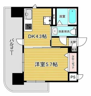 リファレンス祇園【605号室】の間取り