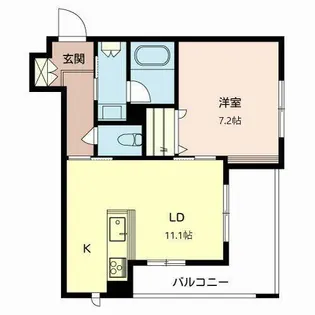 オキザリス プルプレア【0201号室】の間取り