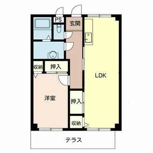 メゾン明日香【0102号室】の間取り