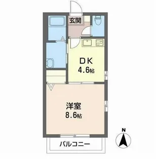 ディアス サーティーテン【2階】の間取り