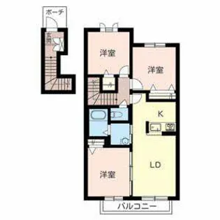 ブールドーグ フランセ【0203号室】の間取り