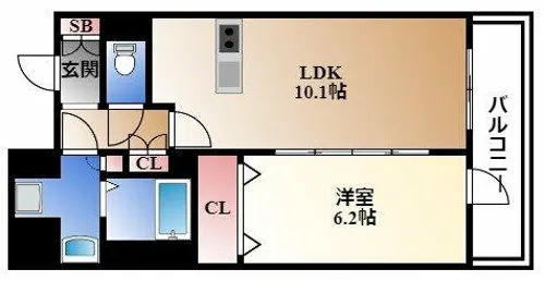 プレサンス丸の内リラティ【13階】の間取り